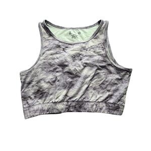 Xersion 2XL Purple Tie-Dye High Neck Sports Bra